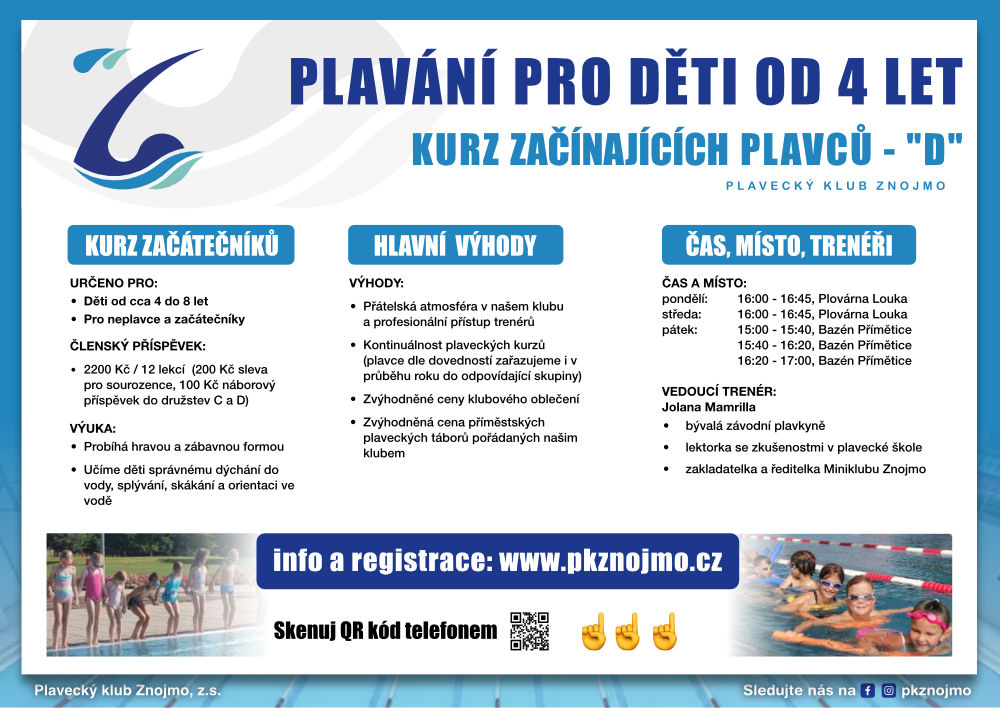 kurz začínajících plavců "D"
